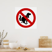 GEEN hondenpoep ⚠ Thais bord ⚠ Poster (Keuken)