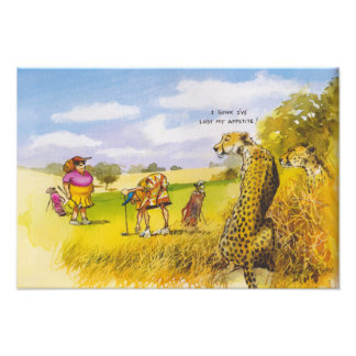 geen honger foto afdruk