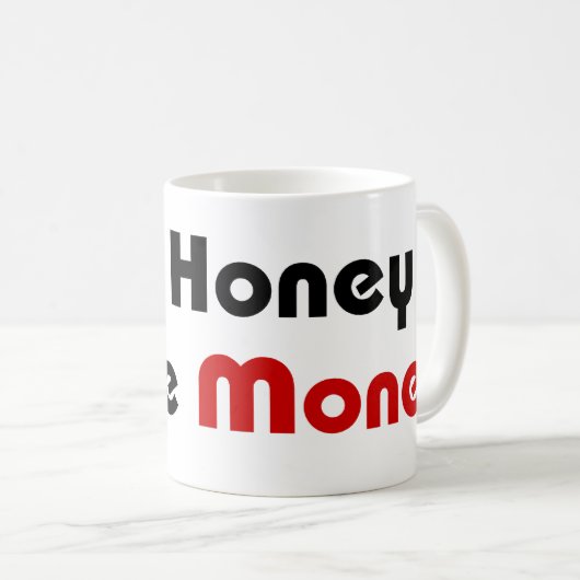 Geen honing meer geld koffiemok (Voorkant rechts)