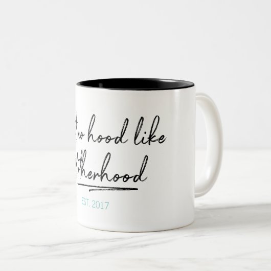 Geen Hood als Motherhood Moederdag Coffee Mok (Voorkant rechts)