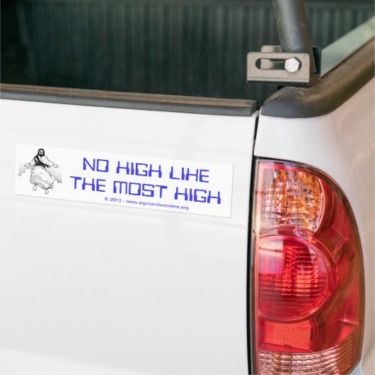 Geen hoog als de hoogste bumpersticker (Op Truck)