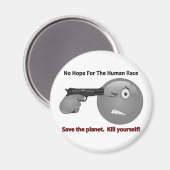 Geen hoop Emoticon Logo Magneet (Voorkant / Achterkant)