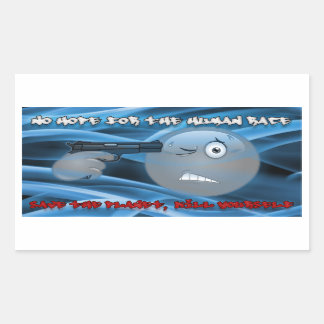 Geen hoop rokerige blauwe Sticker