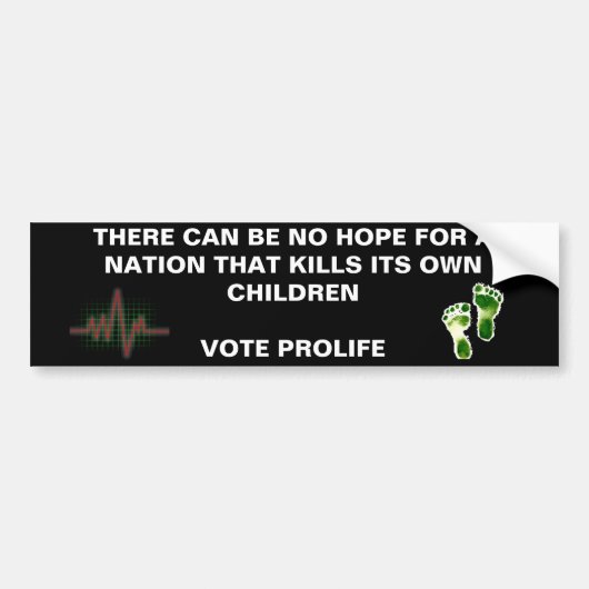Geen hoop - Stemming: Gepersonaliseerd Bumpersticker (Voorkant)