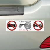 Geen Hope-teken Bumpersticker (Op auto)