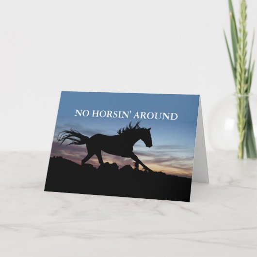 Geen Horsin' Around Kaart (Voorkant)