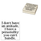 Geen houding, persoonlijkheid! rubberstempel (Gestempeld)