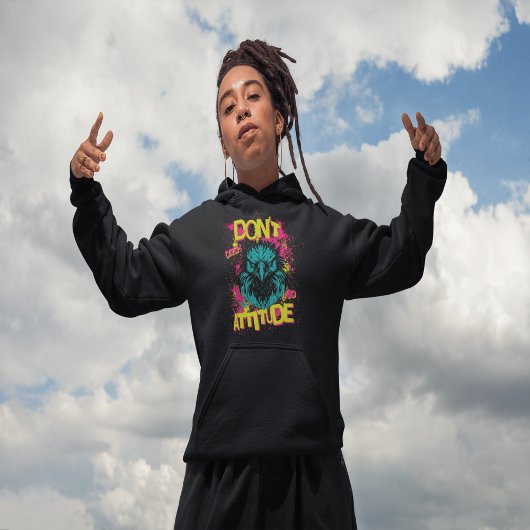 Geen houding - Sarcastische hoodie