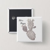 Geen hugger vierkante button 5,1 cm (Voorkant /achterkant)