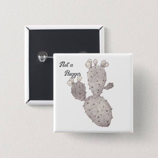 Geen hugger vierkante button 5,1 cm (Voorkant /achterkant)