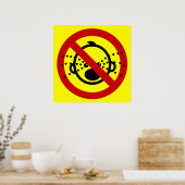 GEEN Huilbaby's ⚠ Thais Luchthavenschild ⚠ Poster (Keuken)