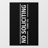 GEEN HUIS-AAN-HUIS VERKOOP RAAMSTICKER (Vel)