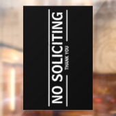 GEEN HUIS-AAN-HUIS VERKOOP RAAMSTICKER (Vel 2)