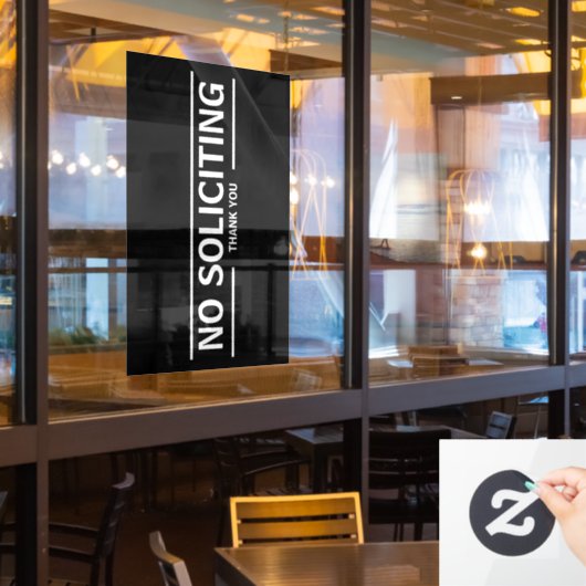 GEEN HUIS-AAN-HUIS VERKOOP RAAMSTICKER (Restaurant Raam)