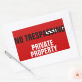 Geen huisvredebreuk stickers (Envelop)