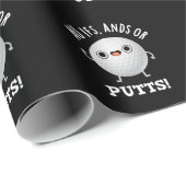 Geen IBF-antennes of touwtjes Funny Golf Pun Dark  Cadeaupapier (Rol Hoek)