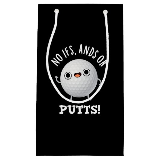 Geen IBF-antennes of touwtjes Funny Golf Pun Dark  Klein Cadeauzakje (Voorkant)