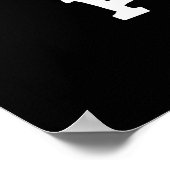 Geen IBF-antennes of touwtjes Funny Golf Pun Dark  Poster (Hoek)