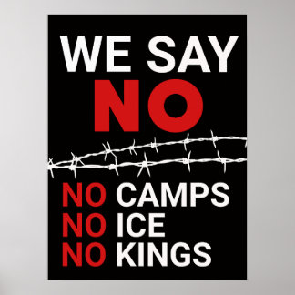 Geen ICE Geen Kampen Geen Koningen DOWNLOAD Teken Poster