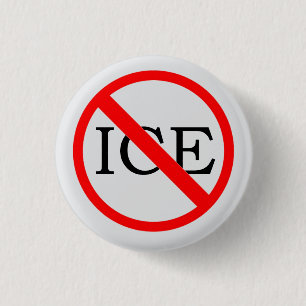 "GEEN ICE" knop Ronde Button 3,2 Cm