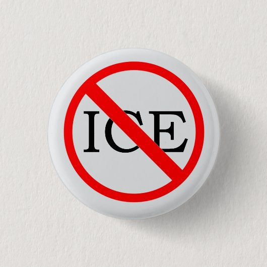 "GEEN ICE" knop Ronde Button 3,2 Cm (Voorkant)