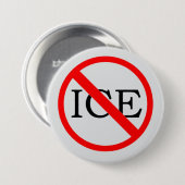 "GEEN ICE" Knop Ronde Button 7,6 Cm (Voorkant /achterkant)