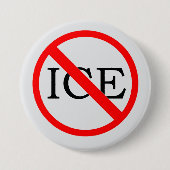 "GEEN ICE" Knop Ronde Button 7,6 Cm (Voorkant)
