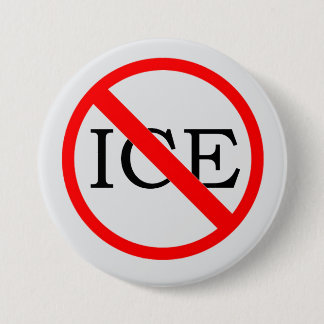 "GEEN ICE" Knop Ronde Button 7,6 Cm