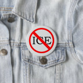 "GEEN ICE" Knop Ronde Button 7,6 Cm (In situ)