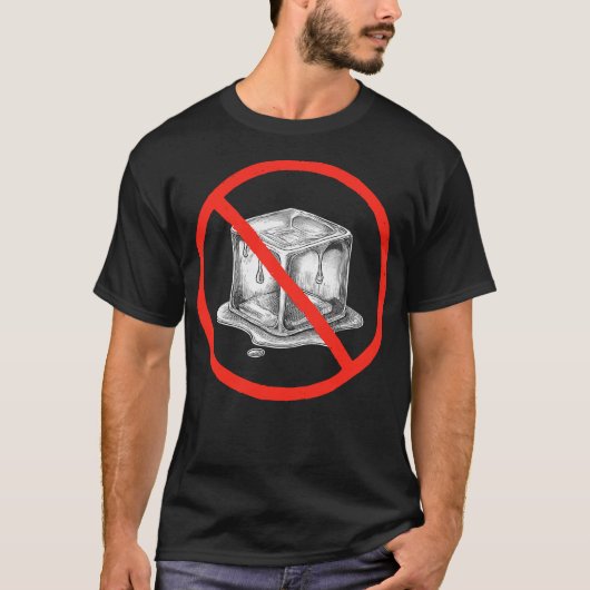 Geen ICE Protestsymbool Anti-immigratiehandhaving T-shirt (Voorkant)