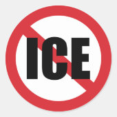 Geen ICE Ronde Sticker (Voorkant)