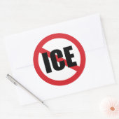 Geen ICE Ronde Sticker (Envelop)