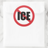 Geen ICE Ronde Sticker (Tas)
