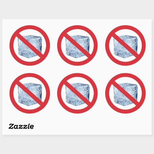 Geen ICE Ronde Sticker (Vel)