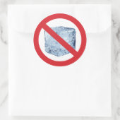 Geen ICE Ronde Sticker (Tas)