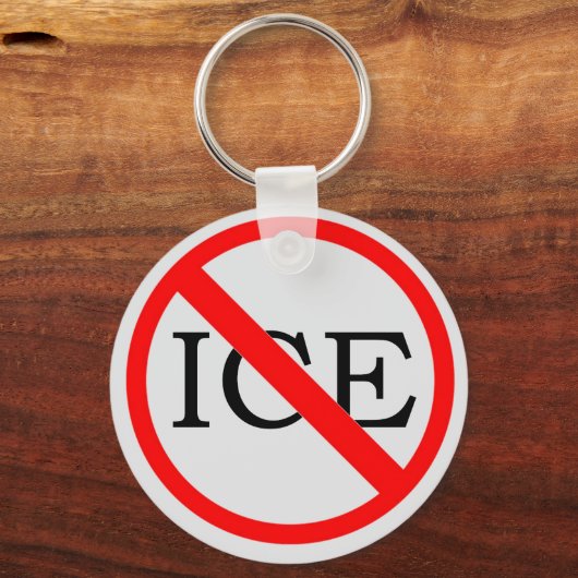"GEEN ICE" Sleutelhanger (Achterkant)