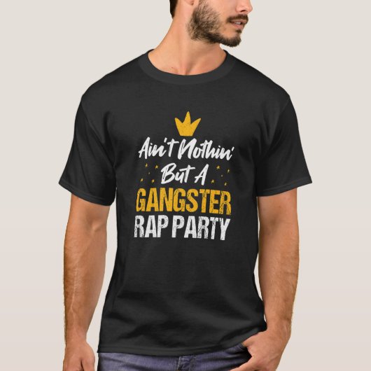Geen idee, maar een Rap-feest Rapper Life T-shirt (Voorkant)
