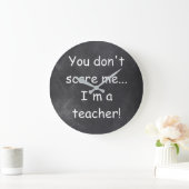 Geen idee voor scholier-chalkboard-design grote klok (Huis)