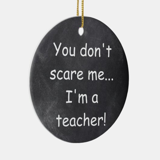 Geen idee voor scholier-chalkboard-design keramisch ornament (Rechts)