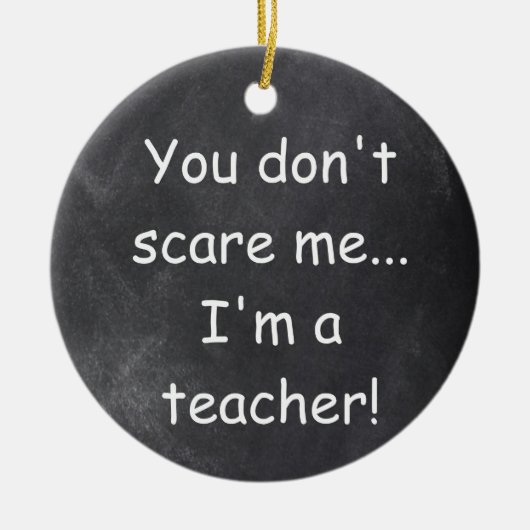 Geen idee voor scholier-chalkboard-design keramisch ornament (Voorkant)