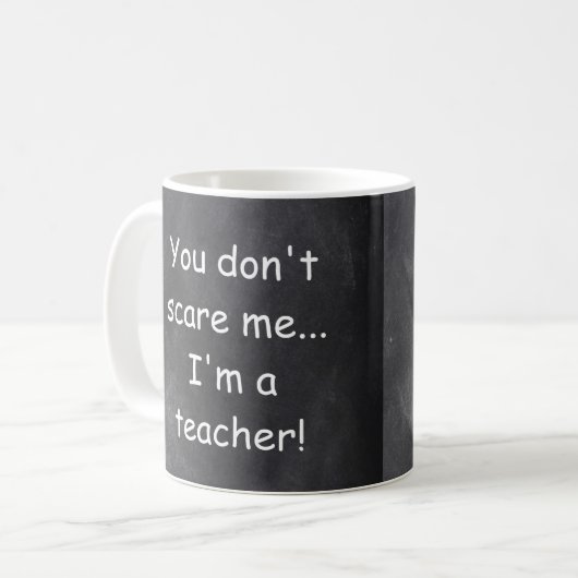 Geen idee voor scholier-chalkboard-design koffiemok (Voorkant links)
