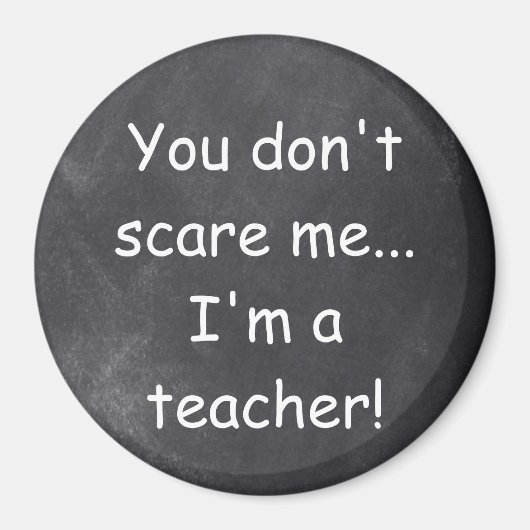 Geen idee voor scholier-chalkboard-design magneet (Voorkant)