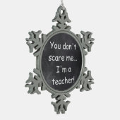 Geen idee voor scholier-chalkboard-design tin sneeuwvlok ornament (Links)