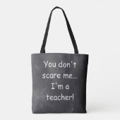 Geen idee voor scholier-chalkboard-design tote bag (Achterkant)