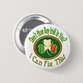 Geen Iers bloed in je? Ronde Button 5,7 Cm (Voorkant /achterkant)