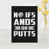 Geen ifs-beugels of tutts Golf Golfer Golfing Funn Kaart (Gele Bloem)