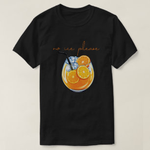 Geen Ijs Alsjeblieft Drink Illustratie T-shirt