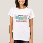 Geen IJzer Periodic Table Science T-Shirt (Voorkant)