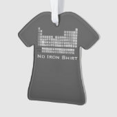 Geen ijzer Periodiek Tafel T-shirt Kerstversiering Ornament (voorkant)