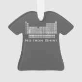 Geen ijzer Periodiek Tafel T-shirt Kerstversiering Ornament (achterkant)